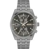 Image de BOSS Montre Chronographe à Quartz pour Homme Collection SKYTRAVELLER avec Bracelet en Cuir ou Acier Inoxydable, Grey