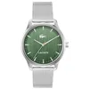 Image de Lacoste Montre à Mouvement à Quartz Trois Aiguilles pour Homme Collection Lisbon avec Bracelet Milanais en Acier Inoxydable Argenté - 2011374