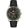 Image de Lacoste Montre Chronographe à Quartz pour Homme Collection Boston avec Bracelet en Cuir Noir - 2011379