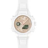 Image de Lacoste Montre Quartz Multifonction Analogique-Digitale pour Femme Collection LC33 avec Bracelet en Silicone Blanc - 2001430