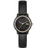 Image de Lacoste Montre à Mouvement à Quartz Trois Aiguilles pour Femme Collection Lacoste.12.12 Swift avec Bracelet en Cuir Noir - 2001436