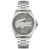 Image de Lacoste Montre à Mouvement à Quartz Trois Aiguilles pour Homme Collection Le Croc avec Bracelet en Acier Inoxydable Argenté - 2011393