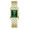 Image de BOSS Montre À Mouvement Quartz Deux Aiguilles pour Femme Collection Lucy avec à Boîtier Rectangulaire et Bracelet en Acier Inoxydable de Couleur Dorée