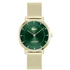 Image de Lacoste Montre À Mouvement Quartz Deux Aiguilles pour Femme Collection CROCORIGIN avec Bracelet en Acier Inoxydable de Couleur Dorée - 2001475