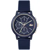 Image de Lacoste Montre Analogique Multifunction à Quartz pour Homme Collection Lacoste.12.12 Move avec Bracelet en Silicone Bleu Marin - 2011470