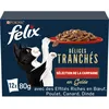 Image de FELIX | Délices Tranchés | Sélection de la Campagne | En Gelée | Alimentation complète | Chat Adulte | au Poulet, Saumon, Cabillaud et Canard | Sachets Fraîcheurs | (12 x 85g)