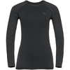 Image de Odlo Base Layer Top Crew Neck Long Sleeve Performance Warm EC Femme Noir