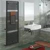 Image de Zehnder Universal Sèche-serviettes, Modèle de remplacement, fonctionnement mixte ou à eau chaude, ZU100450A6N9000, HU-180-050-NA90