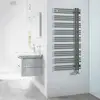 Image de Zehnder Yucca Asym Sèche-serviettes, fonctionnement mixte ou à eau chaude, ZY400358A300000, YAD-130-060