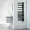 Image de Zehnder Yucca Asym Sèche-serviettes, fonctionnement mixte ou à eau chaude, ZY300348A600000, YA-130-050
