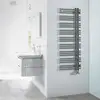 Image de Zehnder Yucca Asym Sèche-serviettes, fonctionnement mixte ou à eau chaude, ZY300348A300000, YA-130-050