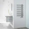 Image de Zehnder Yucca Asym Sèche-serviettes, fonctionnement mixte ou à eau chaude, ZY300148A500000, YA-090-050