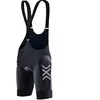 Image de X-Bionic Twyce 4.0 Bike Bib Shorts Padded Women Bib Shorts Femme Opal Black/Dolomite Grey FR : M (Taille Fabricant : M)