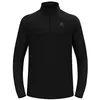 Image de Odlo Hommes Essential Ceramiwarm Mid Layer Half-Zip Vêtements De Course Maillot De Course Black - Black - Noir XXL