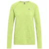 Image de Odlo Essential Seamless Crew Neck Haut Manches Longues Femmes Jaune Lemon - Shadow Lime Melange S