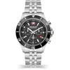 Image de Swiss Military Hanowa Montre à Quartz pour Homme 43 à 10 Bar SMWGI2100701, SMWGI2100703, SMWGI2100710, SMWGI2100760, argenté, Bracelet