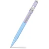 Image de Caran D'Ache Stylo à bille 849 Paul Smith bleu ciel/lavande, recharge M noire, en Slimpack