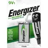 Image de Energizer Recharge Power Plus - Pile 9V Rechargeable (Lot de 1) - 175 mAh NiMH - Emballage 100% Recyclable et sans Plastique