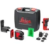 Image de Leica Lino L2P5G   laser croix et point avec batterie Li-ion, chargeur, adaptateur magnétique innovant et support mural, en coffret (laser vert, portée : 35 m)