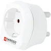 Image de Skross 1.500201-E Adaptateur Prise d'Alimentation Type C (Europlug) Blanc - Adaptateurs Prises d'Alimentation (Type C (Europlug), 100-250 V, 16 A, Blanc, 4000 W, 56 Mm)