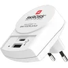 Image de SKROSS - 1.302423 | Chargeur USB Européen (AC) | Chargeur Mural avec Prise Italienne 1 USB C 3A + 1 USB 2.4A, Chargeur Compact - Tension 100 V - 250 V