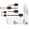Image de SKROSS Monde & USB 2 en 1 - Adaptateur de Voyage Universel Depuis et vers Le Monde - Tension et Puissance : 100V - 700W/250V - 1750W - Prise USB 2,4 A - Protection Contre Les Chocs électriques