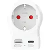 Image de Skross 1.500283-E Adaptateur de voyage SKROSS - Länderstecker Europe to UK USB AC20PD weiß