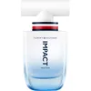 Image de Tommy Hilfiger   Eau de Toilette Tommy Impact Together 50 ml   Parfum Homme   Fragrance Aquatique Boisée   Notes Minérales et Boisées   Flacon en Verre Blanc avec Dégradé Bleu