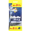 Image de Gillette Blue3 Lot de 6 rasoir jetables pour homme 4+2
