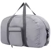 Image de TOTTO Sac de voyage pliable, modèle Branel, capacité 38 l, 1 compartiment principal, 2 poches avant, poignée de main, bandoulière longue et réglable, léger et résistant, couleur grise, gris, L, Sac de
