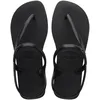 Image de Havaianas - Flash Urban, Sandales Confortables, Élégantes et Polyvalentes, Fermeture à la Cheville, Lanières Métallisées Croisées, Femme