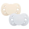 Image de Biolane Lot de 2 Sucettes Anatomiques Essentielle Bleu et Beige - 6/18 Mois