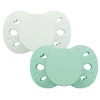 Image de Biolane Lot de 2 Sucettes Anatomiques Essentielle Vert Clair et Vert Foncé - 18 Mois +