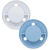 Image de Biolane Lot de 2 Sucettes Rondes Originale Bleu Clair et Bleu Foncé - 6 Mois +