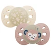 Image de Biolane Lot de 2 Sucettes Anatomiques Nuit Rose et Beige - 6/18 Mois