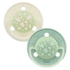Image de Biolane Lot de 2 Sucettes Rondes Nuit Vert et Beige - 6 Mois +