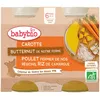 Image de Babybio Menu Carotte, Butternut de notre ferme, Poulet fermier de nos régions, riz de Camargue