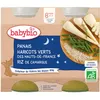 Image de Babybio Menu Panais du Centre-Val de Loire, Haricots verts des Hauts-de-France, Riz de camargue