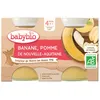 Image de Babybio Banane Pomme DE Nouvelle-Aquitaine dès 4 mois
