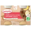 Image de Babybio Petits pots Pommes de Nouvelle-Aquitaine et Châtaigne d'Ardèche