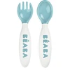 Image de BÉABA Lot de 2 Couverts Ergonomiques 2ème ge - Blue