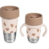 Image de BÉABA Lot de 2 Tasse Inox Click & Drink Mini & Me - Big Love