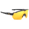 Image de Lunettes vélo AZR Race RX Noir Verni / Ecran Or Multicouche noir