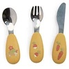 Image de Moulin Roty Set de Couverts Silicone - Trois Petits Lapins