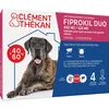 Image de Clément Thékan Anti-Puces et Anti-Tiques pour Très Grand Chien (40-60kg) - Double action : Elimine les parasites & les larves/oeufs - Protège votre animal et son environnement - 4 Pipettes Spot On