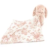 Image de Tartine et Chocolat Doudou Augustin le Lapin - Toile de Jouy Rose Pêche