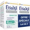 Image de Etiaxil - Déodorant Détranspirant - Traitement Transpiration Excessive - Aisselles - Sensitive - Peaux Sensibles - 15 ml Lot de 2