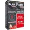 Image de Pouxit - Flash Shampooing - Traitement anti-poux et lentes - Agit en 1 application de 5 minutes seulement - Traitement du cuir chevelu - Lot de 2 x 100 ml -15% sur le second flacon