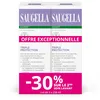 Image de Saugella - Triple Protection - Soin Lavant Intime- Inconforts intimes - Brûlures, démangeaisons, mauvaises odeur - à base de Thym et Zinc - Lot de 2x250 ml