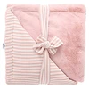 Image de BB&Co Couverture Luxe - Rayé Vieux Rose